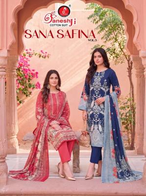 Ganeshji sana safina vol 3 wholesale dress materials in kottayam